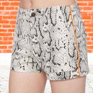 NWOT Pam & Gela Leopard Lace-Up
Back, Side Striped. Mid Rise Shorts
